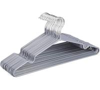 100 Pack Premium Rubber-Coated Metal Clothes Hangers Non-Slip Space-Saving