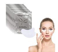 100 Pack Professional Gel Under-Eye Pads - Lint-Free Salon Patches for Lash Extensions, Hydrating Facial Covers for Makeup Application, Adhesive Protectors for Cosmetic Procedures (Round Shape)