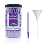 100 PACK Purple Pre Rolled Cones| King Size Rolling Paper with Loader and Packing Sticks