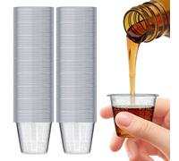 100 Pack - Reusable Small Medicine Cups, Non Sterile Bulk Pack, 1 OZ (30ml) Measuring Cups - Translucent Medicine Cup for Liquid Medication, Measuring Ingredients in Cooking, Arts and Crafts
