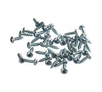 100 Pack Rok Hardware #6 x 1/2" (12.7mm) Deep Coarse Standard Thread Phillips Pan Head Wood Screws Zinc Plated, Excellent in Particle Board, MDF, Plastic Composites, ROKS6X12PPSZ