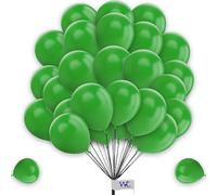 100-Pack Round Balloons - 12 Inch Green, Perfect for Birthdays, Showers, Engagement, Weddings & More