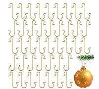 100 Pack S Shaped Hooks for Christmas Ornaments Christmas Tree Ball Pendant Hanging Decorations New Year Home Navidad Festive Decoration Hooks