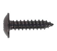 100 Pack Self Tapping Black Screws - Flanged Pozi Head 4.8 X 19mm Fixings