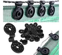 100 Pack Shade Cloth Heavy Duty Lock Grip, New Shade Cloth Fix Plastic Clamp, Premium Tarp Clips Fence Fabric Clips For Greenhouse Outdoor Garden Nett