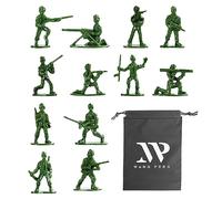 100 Pack Soldier Figures, 1pc Black Storage Bag, Traditional Green Army Soldiers, Military Action Figures, Military Figures, War Action Figures, Military Soldier Buckets for Kids