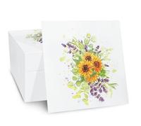 100 Pack Spring Floral Cocktail Napkins, Sunflower Paper Napkins Decorative for Summer Flowers Wedding Tea Birthday Party Bridal Baby Shower Tableware Party Supplies