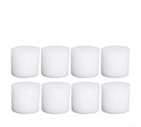 100 Pack Starter Sponges For Soilless Cultivation Tray Flowerpot Gardening Tool White Foam Blocks For Fruits Vegetables Flowers Beans Grains Easy Plant Sprouting Agent 30mm Size(30mmx32mm)