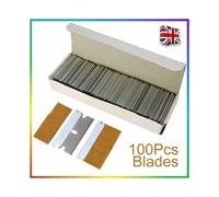 100 Pack Steel Razor Blade Single Edge Heavy Duty Scraper Cutter Blade