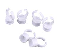100 Pack Tattoo Ink Rings Disposable Microblading Pigment Glue Holder Cup Semi Permanent Makeup Eyelash Eyebrow Tattooing Ink Caps Small (Medium Without Divider)