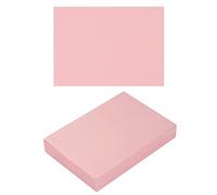 100 Pack Thick Paper Cardstock Blank Heavy Cards Stock for Invitations, Greeting Cards Making, Postcards, Photos, 250GSM Thick Paper (Pink, 5x7 inches)