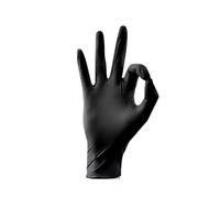 100 Pack Thickened Food-Grade Black Nitrile Gloves Nitrile Rubber Kitchen Cleaning Factory Food Processing M