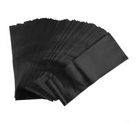 100 Pack Thickened PE Plant Grow Bags, Black Plastic Nursery Pots with Drain Holes for Vegetable Grow Containers, Greenhouse Drip Irrigation Sleeves,(20x30cm)