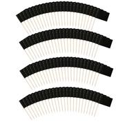 100 Pack Toothpick Flags, Blank Toothpick Flags, Food Label Sticks for Parties, Buffets, Cupcake Toppers, Cheese Labels, Charcuterie Boards, and Cocktail Picks, Black