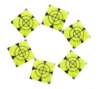 100-Pack Total Station Reflector Aiming Target Stickers - Phosphorescent Crosshair Alignment Sheets for Surveying, Tunnel & Bridge (20-60(20X20MM)