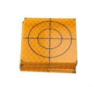 100-Pack Total Station Reflector Targets for Surveying Equipment - 0/30/40/50/60mm Acrylic Reflective Sheets with Crosshair Backplate, Compatible(60x60mm)