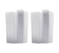 100 Pack Wax Melt Containers - Square and Round Clamshell Moulds for Candle Making - Transparent Plastic Molds for Wickless Candles - Soap - Bath Bombs and DIY Crafts(100pc squares)