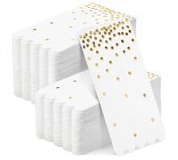 100 Pack White and Gold Dinner Napkins, 3-ply Paper Serviettes Disposable for Wedding, Birthday, Baby Shower, 10 x 20 cm