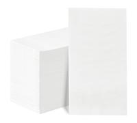 100 Pack White Napkins Disposable,3-Ply Dinner Paper Napkins,Super Soft Table Serviettes for Entertaining Guests, Kitchen, Dinner, Party, Wedding or Event,40x33cm