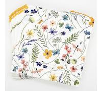 100 Pack Wildflower Napkins Wildflower Party Supplies Colorful Floral Cocktail Napkins Paper Butterfly Floral Napkins for Spring Summer Wedding Tea Wildflower Birthday Party Decor (100)
