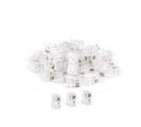 100 PackRJ9/RJ10/RJ22 4P4C Phone Modular Telephone Cord Connector Adapter Crimp (4P4C)