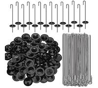 100 Packs Solar Panel Protection Clamps Durable Steel Wire Fence Fixings Animal Protection Roller Set Essential Outdoor Solar Accessories