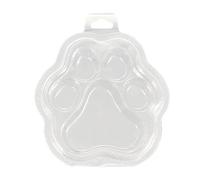 100 Packs Wax Melt Moulds, Clear PET Material DIY Tray for Candle Making and Soap Wax Melts Boxes, Release Design Easy-Opening Melted Wax Boxs-Dog paw