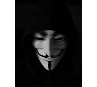 100 page Guy Fawkes mask notebook