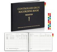 100 Pages A4 Controlled Drug Recording Book CQC GDPR HSE 1261 Entries Control Drug Record Book CD Register Book with Tabs for Pharmacy Clinic Care Homes First Aiders Medication Returns Drug Records