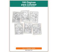 100 Páginas para Colorear: Kawaii • Fantasía • Aventuras