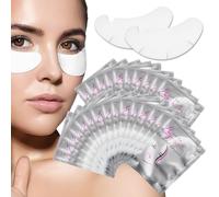100 Pairs Eye Gel Pads, Lint Free Eyelash Shields for Lash Extensions Under Eye Gel Patches Natural Hydrogel Individual Lash Pad Makeup Artist Essentials for Women, Moisture and Tighten Skin