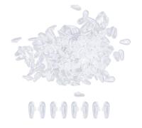 100 Pairs Soft Silicone Air Cushion Nose Pads for Glasses Non Slip Comfortable Eyeglass Nose Bridge Pads Universal Fit for Eyeglasses Sunglasses 200 Pieces (A3 Cassette Type Mounting)