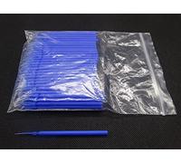 100 pc Dental Wedge Long Handle Poly Wedges Plastic Endodontics Interdental L/M/S Dental Lab Materials (M 80 * 2.6mm, Blue)