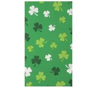100 Pc St. Patrick's Day Guest Napkins Lucky Clover Disposable Paper Napkins Green Shamrocks Bathroom Hand Towels for Irish Celebration Events Party Supplies (Shamrocks)
