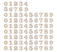 100 Pcs 1/2 Inch Natural Wooden Numbers, Wooden Numbers for Crafts Mixed Mini Unfinished 0-9 Wood Number for DIY Crafts Sorting Grid Organizer Scrapbooking Home Decorations