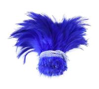 100 pcs/1 Bunch Natural Rooster Feather Plume Decoration DIY Sewing Accessory 4-6" Pheasant Feathers for Crafts Plume-Royal Blue