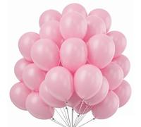 100 Pcs 10 Inch Baby Pink Macaron Pastel Latex Balloon,Romantic Balloon Decorative Latex Balloons for Valentines Baby Shower Birthday Party Wedding Engagement Anniversary Xmas Festival Decor Supplies