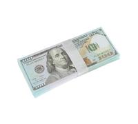 100 PCS $100 Prop Money,Children Dollars Items,For Birthday Party,Education,Play Board(7 Models)