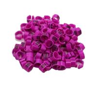100 Pcs 10mm Numbered Plastic Leg Bands for Pigeon, Poultry, and Parrot Leg Band Identification