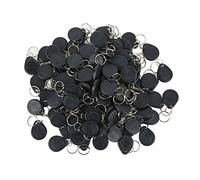 100 PCS 125KHz for RFID Key Fob, Proximity ID Card Tag Keypad Card for Door Entry Access Control System Sensitive Induction Waterproof for Community Time Attendance (Black)