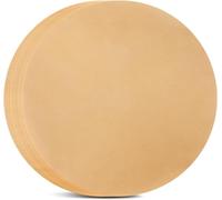 100 Pcs 14 Inch Parchment Paper Rounds, Non Stick Baking Sheets for Pizza Pan, Electric BBQ Grill, Round Cake Pan - Greaseproof Heat Resistant (Khaki, 15in)
