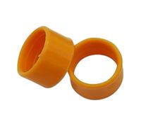 100 Pcs 16/18/20mm Plastic Clip-On Poultry Leg Bands for Chicken and Duck Feeding Supplies, Leg Band Identification.