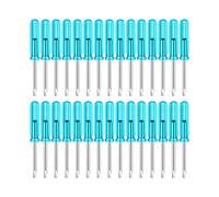 100 Pcs 2.0 mm Mini Screwdriver with Blue Handle for Watches(Slotted)