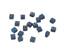 100 pcs 2 Pin Screw blue PCB Terminal Block Connector 5mm Pitch AUOQKQUT