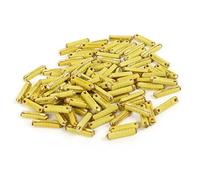 100 Pcs 20A Car Continental Torpedo Safe Fuse Yellow 2.5cm x 0.6cm