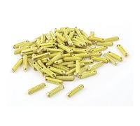 100 Pcs 20A Car Continental Torpedo Safe Fuse Yellow Gold Tone Protected circuits