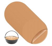 100 Pcs 20cm Precut Parchment Paper - Circles Unbleached Non-Stick Parchment Paper
