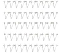 100 Pcs 2ml/1g Measuring Spoons Long Handle Micro Measuring Scoop Plastic Teaspoon for Kitchen Cooking Baking Gardening