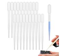 100 PCS 3 ml Pipettes Plastic Transfer Pipettes Eye Dropper, Essential Oils Pipettes Dropper Makeup Tool for Precise Liquid Transfer (Makeup, Perfume and Lab Use)