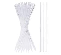 100 Pcs 3 mm x 12 Inch Clear Acrylic Rods Thin Plastic Dowel Rods Transparent Craft Sticks DIY Cake Topper Sticks Potted Plant Support Stakes for Party Decorations Gardening